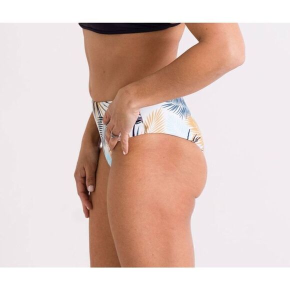 NWT Set Medoum Women's Two-Piece Scoop Bralette Top Tropical Midrise Bottom Swim - Picture 8 of 13